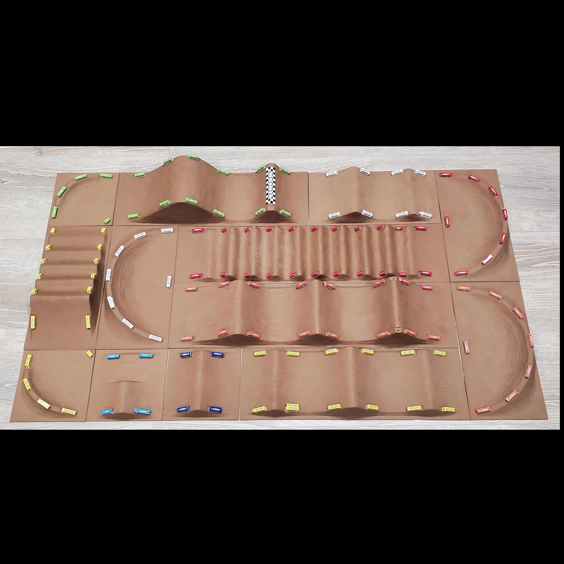 The Crunch - The most common layout using all 13 pieces of MOTO Kit